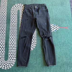 Levi's Black Straight Leg Jeans for Women